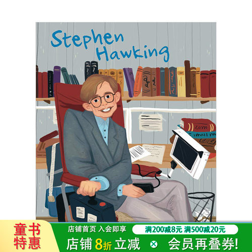 【现货】Stephen Hawking（Genius） 天才史蒂芬·霍金 英文原版儿童艺术启蒙书籍【善优童书】
