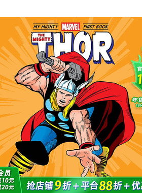 【现货】英文原版 【不平凡漫威读物】雷神Thor纸板书绘本 Mighty Marve 3-6岁 进口儿童图书 善优童书