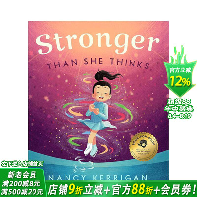 【现货】比她想象中坚强 南茜·克里根传记绘本 冬奥花滑银牌 Stronger Than She Thinks 英文儿童插画故事绘本 进口童书