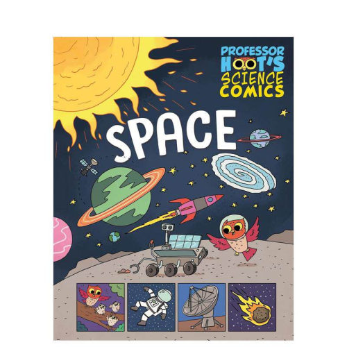 【预售】科学大冒险漫画系列：太空（平装）STEAM知识科普Professor Hoot's Science Comics: Space 精装英文儿童插画科普绘本书