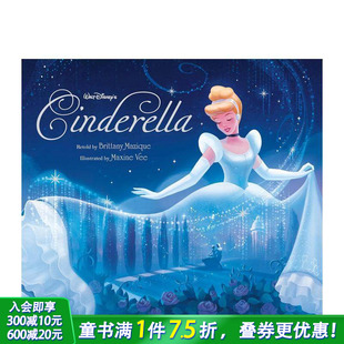 Edition 进口童书 Walt Cinderella 75th 华特迪斯尼灰姑娘75周年纪念版 Disney 英文儿童插画故事绘本 Anniversary 预售