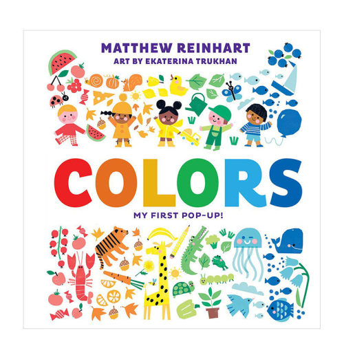 【现货】颜色:我的一本色彩立体书Colors: My First Pop-Up! 0-3-6岁儿童趣味彩色认知启蒙立体绘本 纸板书 英文原版 亲子阅读