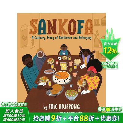 【预售】桑科法：一个关于韧性和归属感的烹饪故事 A Culinary Story of Resilience and Belonging英文儿童插画故事绘本进口童书