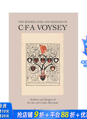 【预售】CFA沃西藏书票与徽章 Bookplates and Badges of CFA Voysey 原版英文综合设计 正版进口书