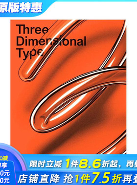 【预售】三维设计 Three Dimensional Type 原版英文工业产品设计 正版进口书