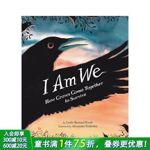自然启蒙 群鸦共生：乌鸦 科普力作 进口童书 英文儿童插画科普绘本 生存智慧 现货