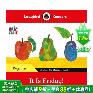 【现货】瓢虫读物初级 - 艾瑞·卡尔 - 今天是星期五!(ELT分级读物) Ladybird Readers Beginner Level 儿童英语早教启蒙绘本
