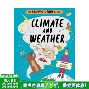 【现货】超天才之书：气候与天气The Brainiac's Book of the Climate and Weather 7岁少儿自然百科知识趣味故事绘本 英文进口书