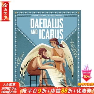 【预售】代达罗斯与伊卡洛斯 Dedalus and Icarus 英文儿童插画故事绘本 进口童书