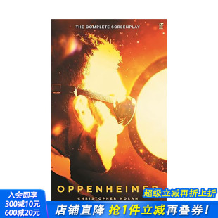 奥本海默 电影剧本 书籍 预售 善优图书 进口原版 英文原版 英文电影剧本 Oppenheimer