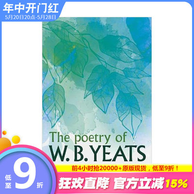 【预售】叶芝的诗歌 Poetry of W. B. Yeats 原版英文诗歌 正版进口图书