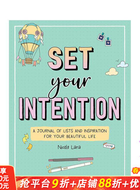 【预售】设定你的目标：一本记录清单与灵感的日记 开启美好生活 Set Your Intention 原版笔记本Notebook 正版进口书