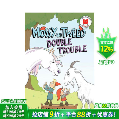 【预售】苔藓和花呢：双重麻烦 Mossy and Tweed: Double Trouble 英文儿童插画故事绘本 进口童书