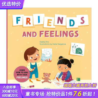 【现货】【探索情绪】朋友与情感  SEL社会情感力培养 【Exploring Emotions】Friends and Feelings 英文儿童故事绘本 进口书