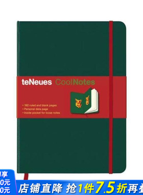 【现货】中号笔记本 绿色 红黄色包袋 CoolNotes Medium 16 22cm Green Boar Yellow Red  英文创意文创产品 高颜值节日送礼