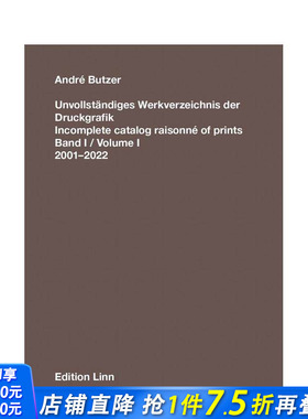 【预售】安德烈·布特兹：不完整的版画全集目录 Incomplete Catalog Raisonné of Prints 原版英文艺术画册画集 正版进口图书