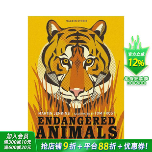 【现货】濒危动物 Endangered Animals 英文儿童插画科普绘本 进口童书
