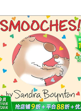 【预售】亲亲！ 纽约时报书作家Sandra Boynton爱意绘本 歌颂亲吻的力量  Smooches! 英文儿童插画故事绘本 进口童书