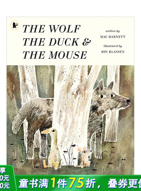 【预售】狼、鸭和老鼠 英文儿童艺术绘本The Wolf The Duck And The Mouse Mac Barnett【善优童书】