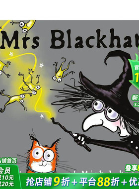 【预售】黑帽子夫人 Mrs Blackhat 英文儿童插画故事绘本 进口童书