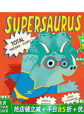 【预售】龙：三角龙坠落 Supersaurus: Total Tricera-Flop! 英文儿童插画故事绘本 进口童书