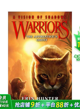 【现货】 Warriors: A Vision of Shadows 1: The Apprentice’s Quest，战士:阴影的视觉1:图书进口 Hunter 儿童分阶阅读