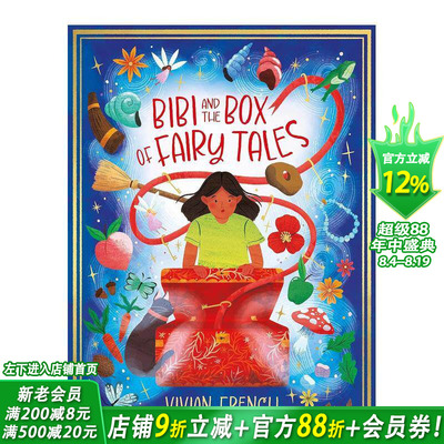 【预售】比比和童话盒子 Bibi and the Box of Fairytales 英文儿童故事 英语拓展阅读进口童书
