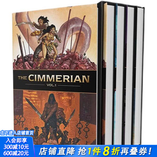 英文原版 The 英文漫画 Vols 进口书籍 进口书籍画册 善优图书 Set 4卷 Cimmerian Box 西米里安 正版 现货