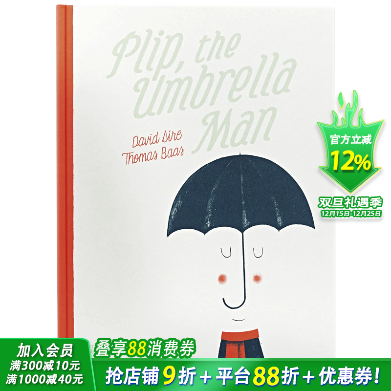 【现货】伞人 Plip, the Umbrella Man 英文原版儿童绘本适合6-12岁【善优童书】