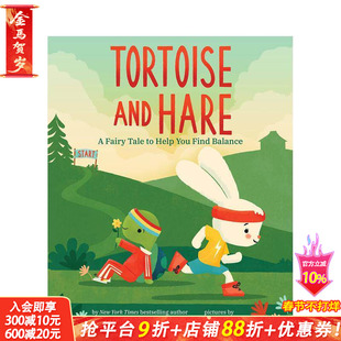 【现货】英文原版 Tortoise and Hare 乌龟和兔子 进口原版 放慢脚步感受自我 精装儿童图画书 Susan Verde