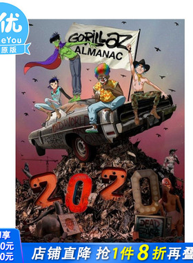 【预售】Gorillaz Almanac 街头霸王年鉴 摇滚乐队 漫画 英文原版图书籍进口正版 Gorillaz Z2 Comics【善优图书】