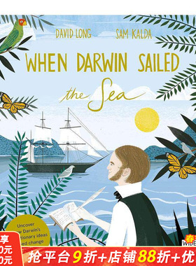 【现货】When Darwin Sailed the Sea当达尔文远航 进化论生物启蒙 英文原版