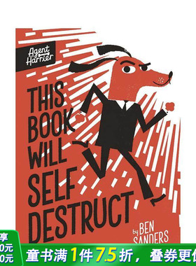 【现货】特工哈利尔：这本书会自我毁灭 Agent Harrier: This Book Will Self-Destruct 英文儿童插画故事科普绘本 进口童书