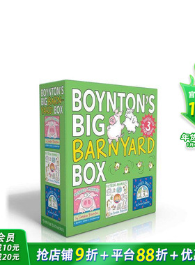 【预售】桑德拉·博因顿：大牧场（盒装） Boynton's Big Barnyard Box (Boxed Set) 英文儿童插画故事绘本 进口童书