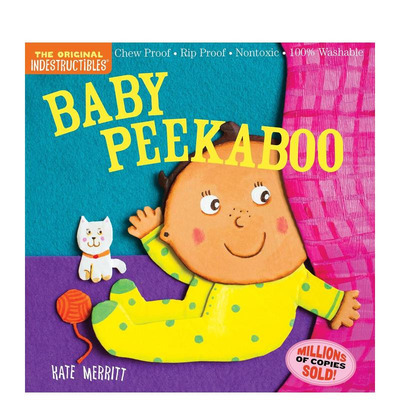 【现货】【咬咬书】躲猫宝宝 Indestructibles: Baby Peekaboo 英文儿童故事绘本 英语早教进口童书