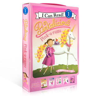 善優(yōu)童書 分 1英文兒童讀物適合3 全彩繪本初 Pinkalicious粉色控5冊套裝 can 6歲 read 閱讀 現(xiàn)貨 lever