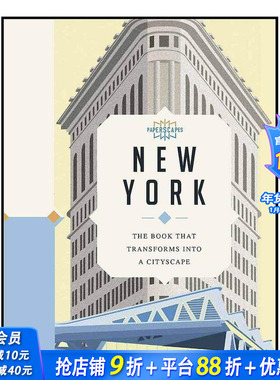【现货】英文原版 纸上风采:纽约:礼物书 【Paperscapes】New York 英文生活综合 正版进口