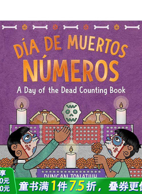 【现货】英文原版 亡灵之日：计数书Día De Muertos: Números 亡灵节故事 精装艺术插画绘本 3岁+儿童英语进口图书