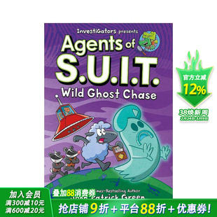 【预售】【调查员:西装特工】卷3:疯狂幽灵追逐(精装)InvestiGators:Agents of S.U.I.T. 英文儿童漫画故事 英语拓展阅读进口书