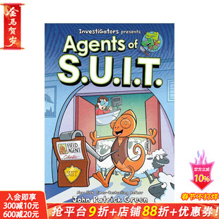 【预售】【调查员：西装特工】卷1：调查员：西装特工(精装)InvestiGators: Agents of S.U.I.T. 英文儿童漫画故事书英语拓展阅读