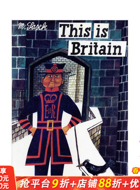 【预售】【Miroslav Sasek】这就是英国 This is Britain 英文儿童插画故事绘本 进口童书