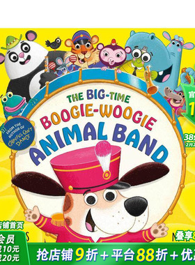 【预售】大型布吉伍吉动物乐队 The Big-Time Boogie-Woogie Animal Band 英文儿童插画故事绘本 进口童书