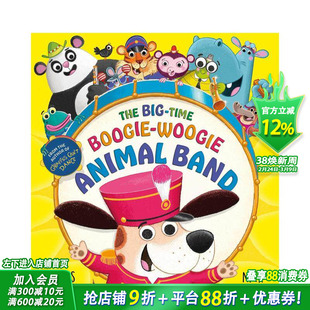 【预售】大型布吉伍吉动物乐队 The Big-Time Boogie-Woogie Animal Band 英文儿童插画故事绘本 进口童书
