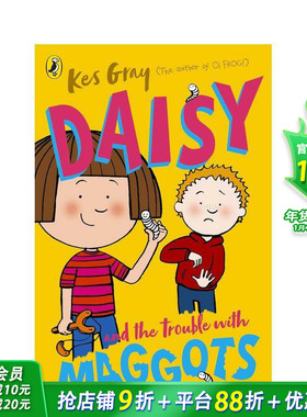 【预售】【黛西的冒险故事】毛毛虫的烦恼 Daisy and the Trouble with Maggots 英文儿童初级桥梁故事书英语阅读拓展