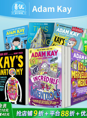 【现货】凯的神奇发现【Adam Kay多款选拍】十岁儿科医生德克斯特/解剖学/神奇药学Kay’s Incredible 亚当·凯幽默儿童科普英文书