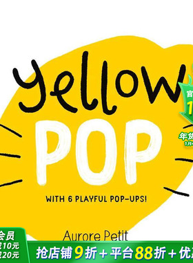 【现货】【色彩立体书】黄色 色彩趣味启蒙 【Color Pops】Yellow Pop 英文儿童艺术立体绘本 进口童书