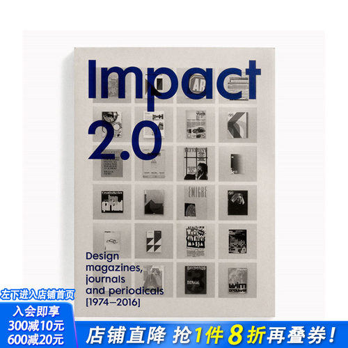 【预售】英文原版 Impact Regular 2.0字体设计：1974–2016年间的杂志封面集 Impact 2.0: Design magazines 平面设计进口书籍