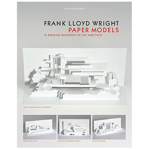 【预售】弗兰克劳埃德赖特纸模型:14切割和折叠剪纸 Frank Lloyd Wright Paper Models  英文原版正版进口书