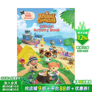 动物森友会官方英语互动游戏手册Animal Crossing Activity 现货 Book英文原版 Official 贴纸活动书：集合啦 Horizons New