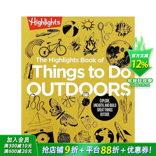 【现货】户外活动亮点手册 The Highlights Book of Things to Do Outdoors 英文儿童插画故事绘本 进口童书